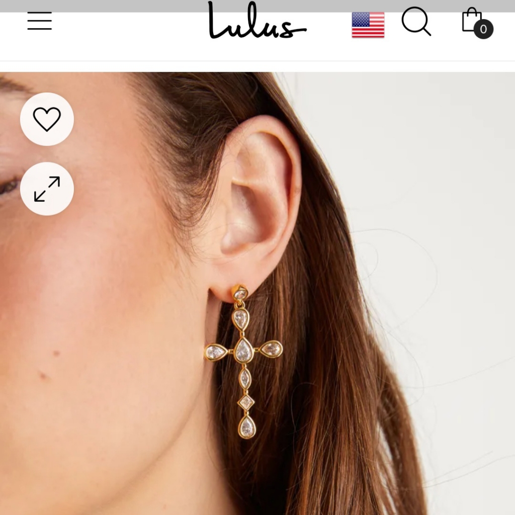 Lulus Faithful Earrings 18$